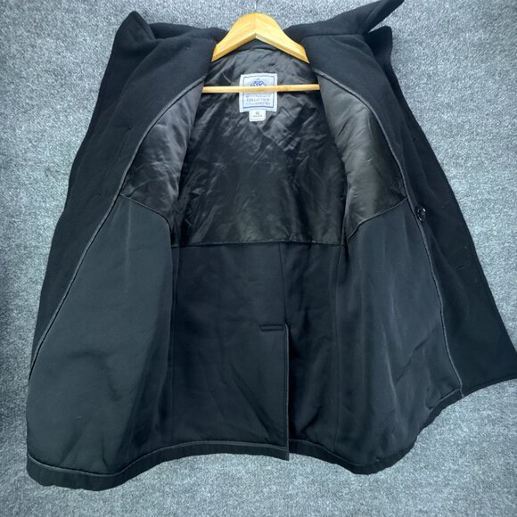 USN DSCP Quarterdeck Wool Overcoat Peacoat Mens‎ 40L Black Double Breasted - Picture 5 of 14